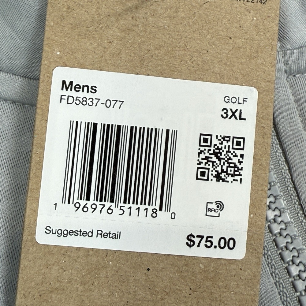 Nike Mens Dri Fit Victory‎ Gray 1/2 Zip Golf Pullover FD5837-077 Size 3XL NEW - Picture 4 of 6